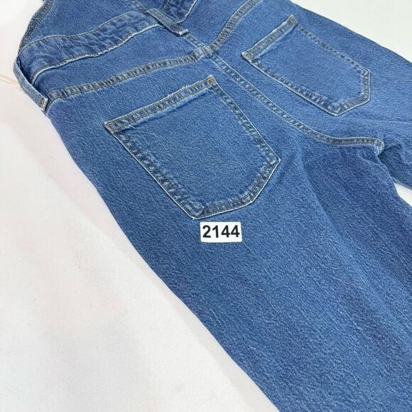Universal Thread Overalls Jeans Womens 2 Bibs New Medium Wash Straight - Picture 9 of 9